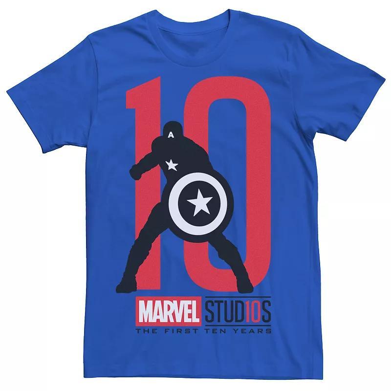 Mens Marvel Studios Captain America 10 Graphic Tee Product Image