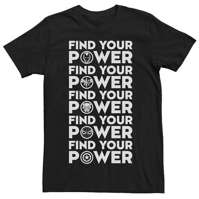 Mens Marvel Find Your Power Team Logos Tee Product Image