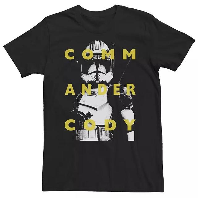 Big & Tall Star Wars: Clone Wars Commander Cody Text Overlay Tee, Mens Product Image