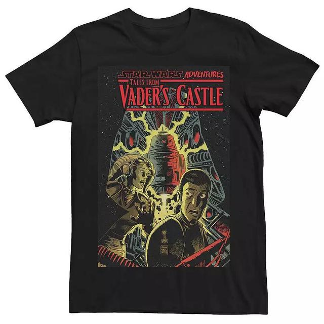 Mens Star Wars Vaders Spaceship Castle Comic Tee Product Image