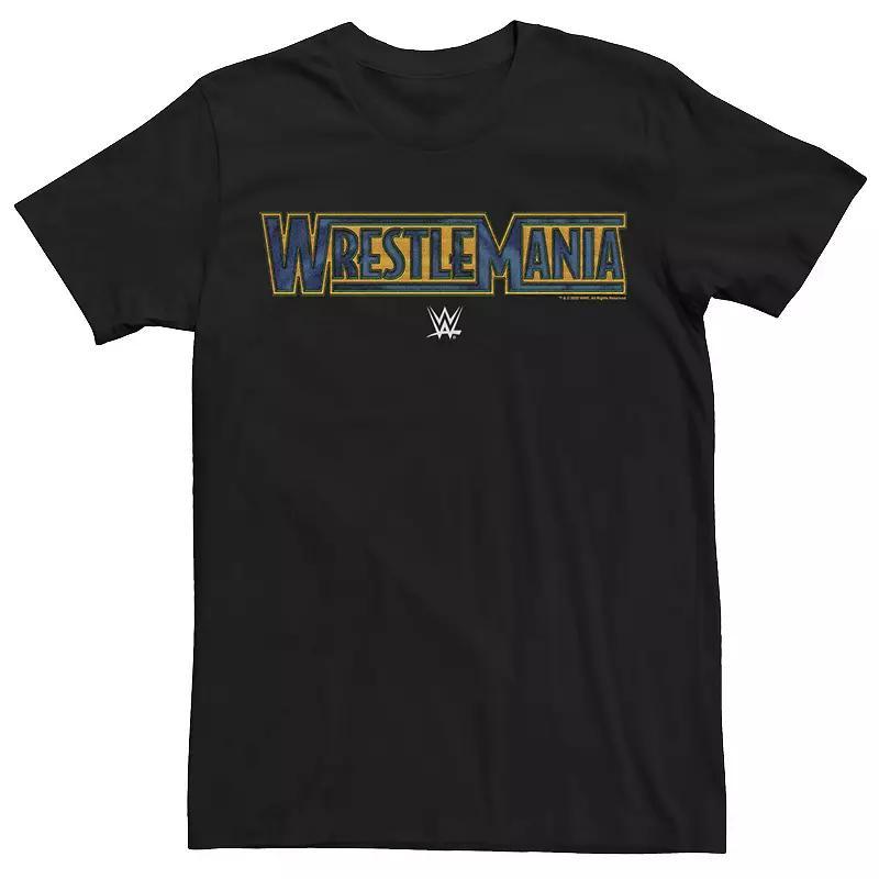 Big & Tall WWE Wrestlemania Blue & Gold Graphic Tee, Mens Product Image