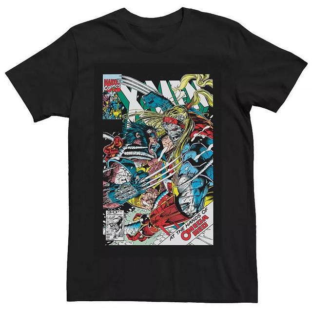 Mens Marvel Omega Red Comic Book Cover Tee Black Product Image