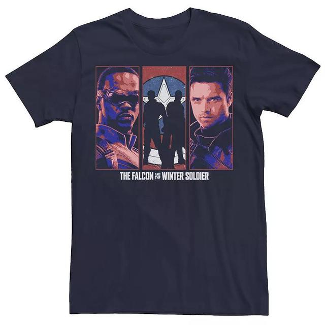 Mens Marvel Falcon And The Winter Soldier Neon Duo Tee Blue Product Image