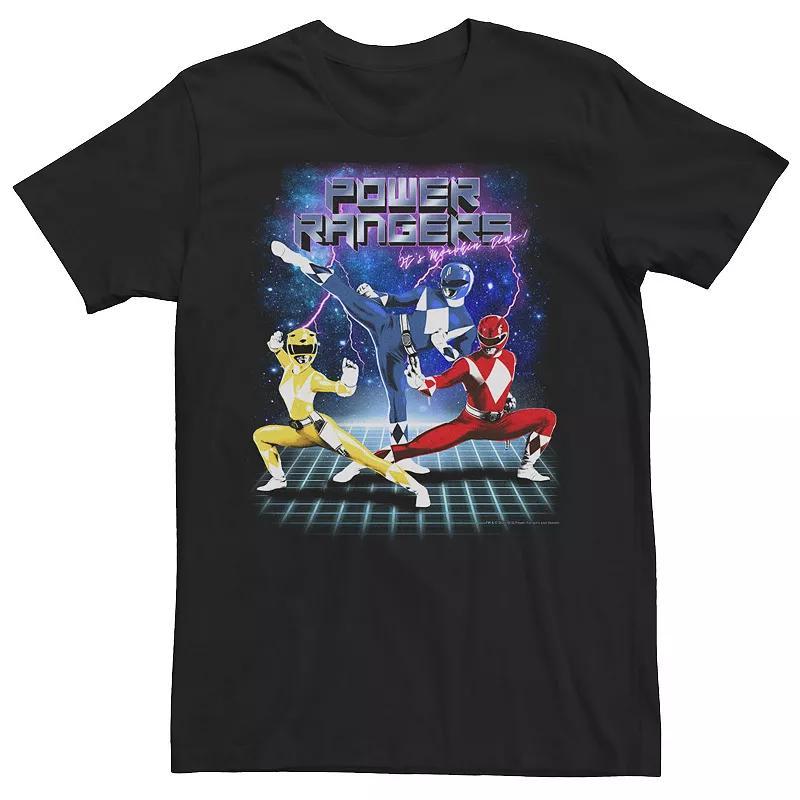 Big & Tall Power Rangers 90s Style Group Shot Tee, Mens Product Image