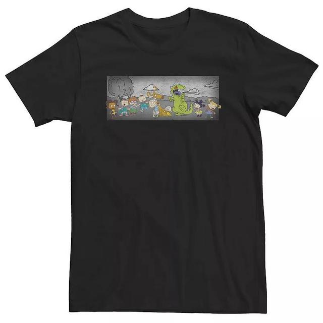 Big & Tall Nickelodeon Rugrats Character Distressed Portrait Tee, Mens Black Product Image