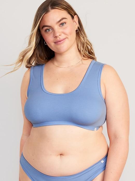 Rib-Knit Bralette Top Product Image