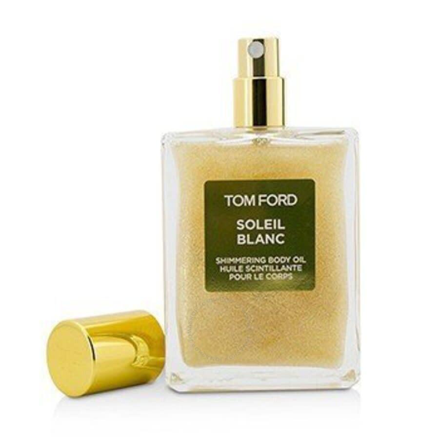 TOM FORD Ladies Soleil Blanc Shimmering Body Oil 3.4 oz Bath & Body 888066047784 In Erin / Gold / Platinum / White Product Image