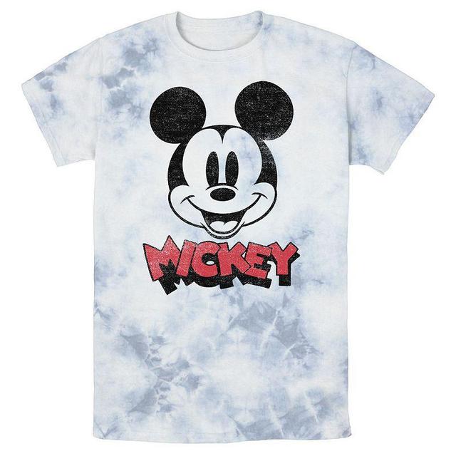 Mens Disney Mickey And Friends Mickey Big Face Logo Wash Tee Product Image