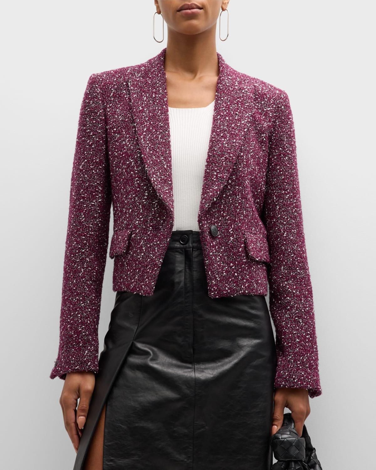 Womens Valerie Tweed Crop Blazer Product Image