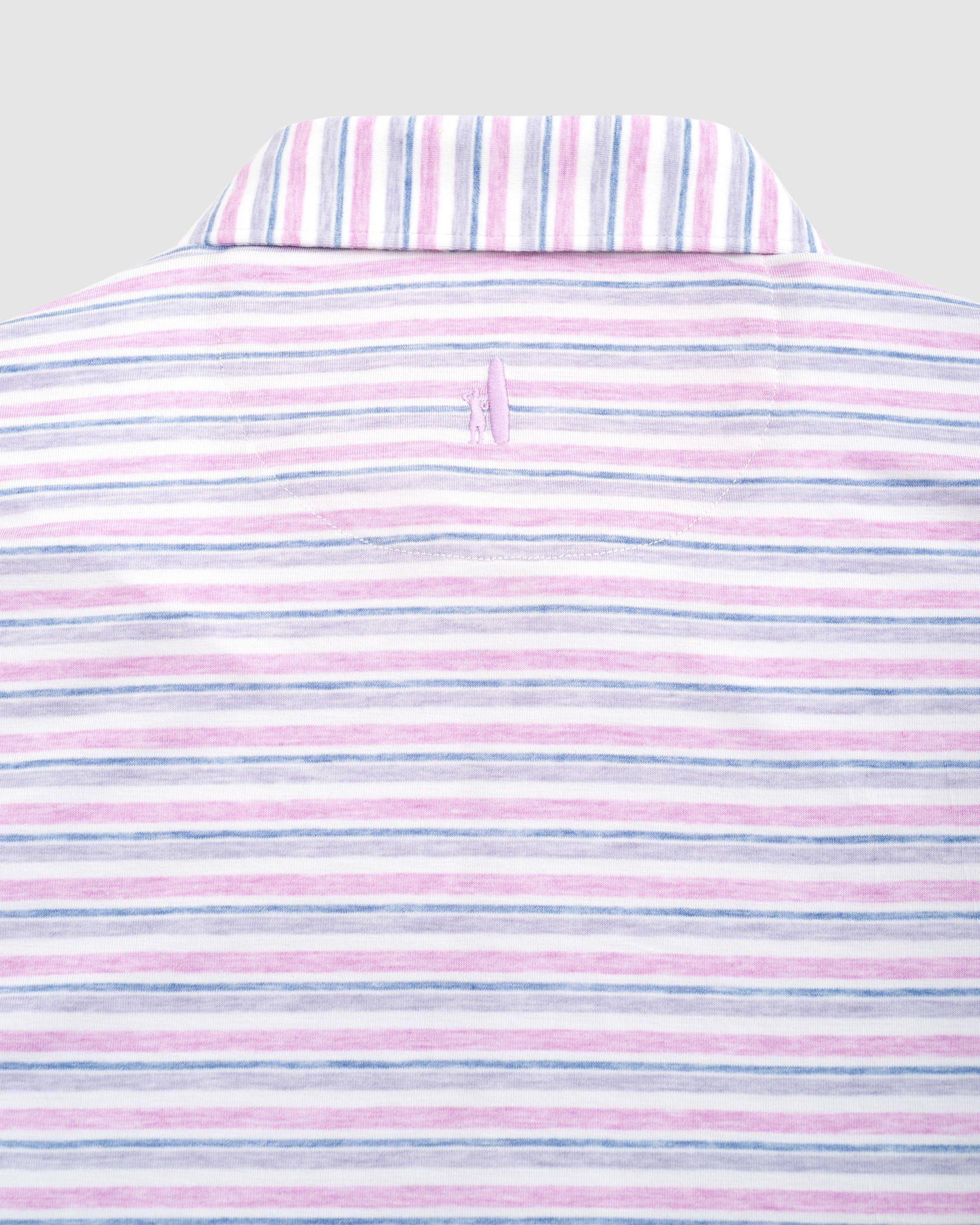 johnnie-O Malcom Striped Top Shelf Performance Polo Product Image