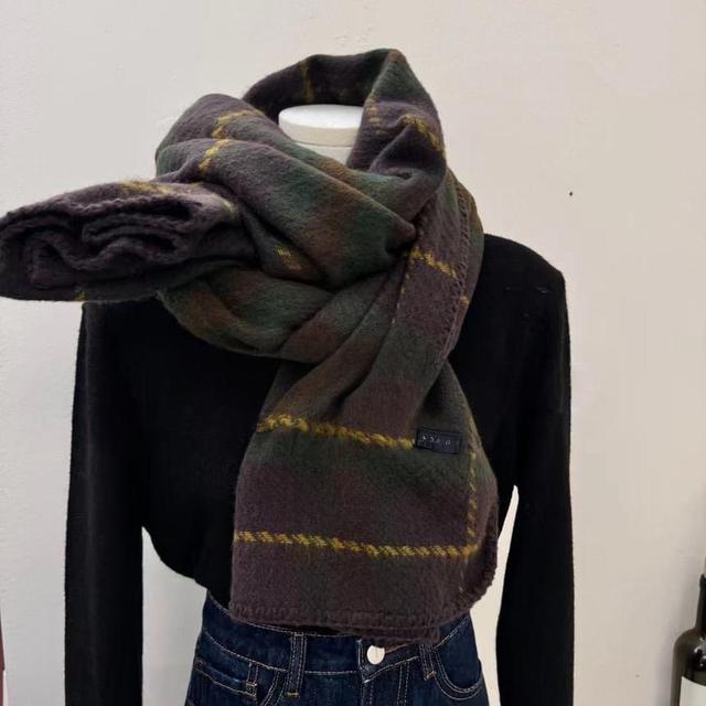 Plaid Applique Scarf Product Image