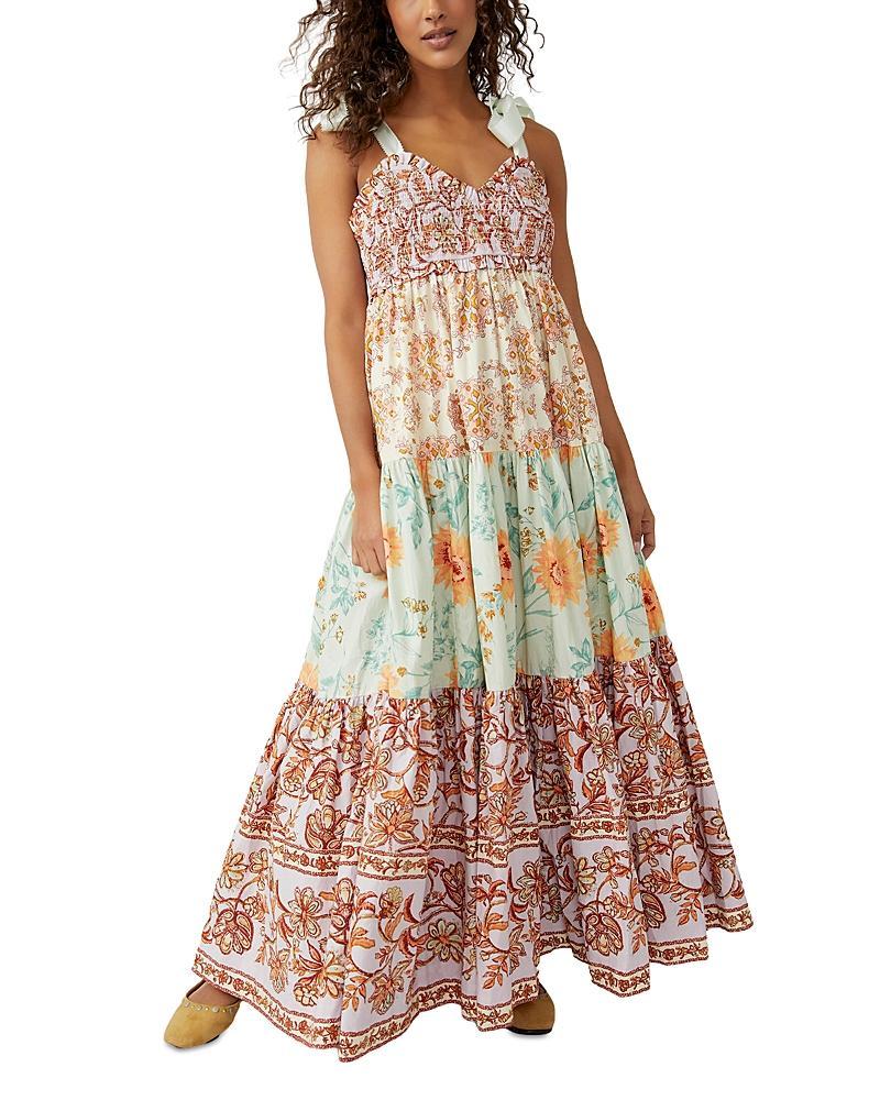 Free People Bluebell Mixed Print Cotton Maxi Dress Product Image