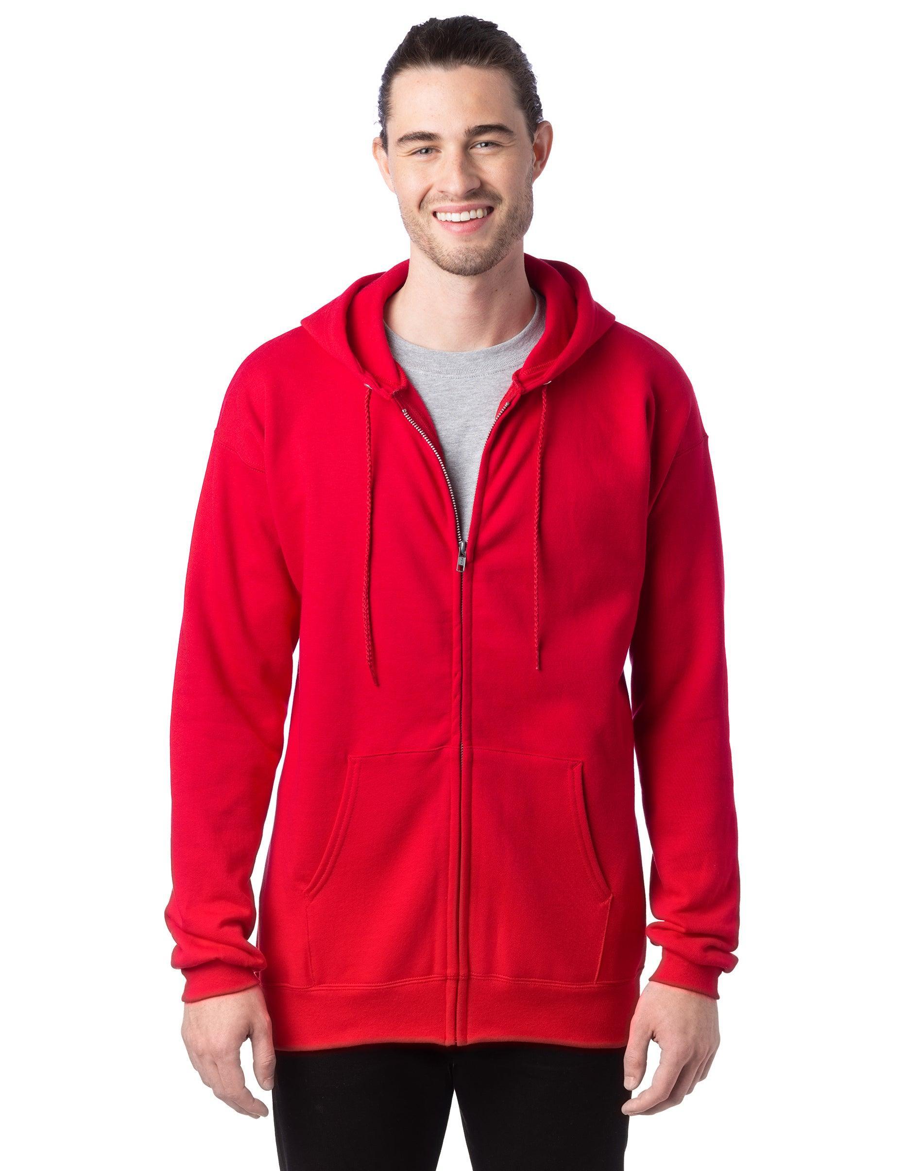 Hanes Ultimate Mens Full-Zip Heavyweight Fleece Hoodie Product Image