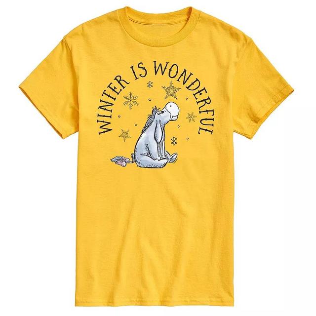 Disneys Winnie The Pooh Mens Winter Is Wonderful Graphic Tee Product Image