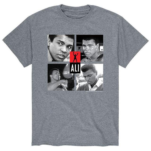 Mens Muhammad Ali Photo Grid Tee Athletic Grey Product Image