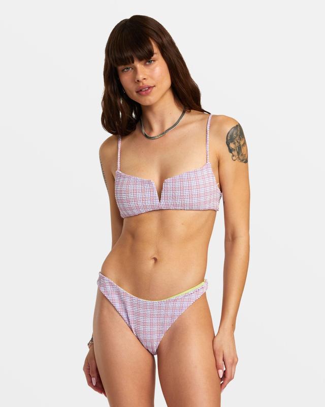 Prepped V-Wire Bralette Bikini Top - Iris Product Image