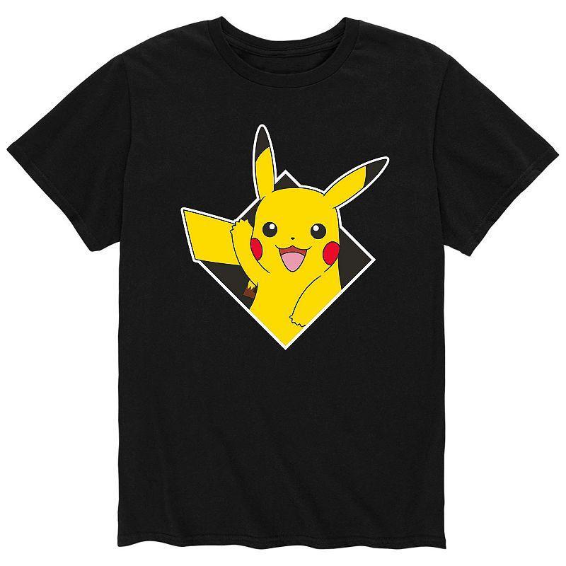 Mens Pokemon Diamond Pikachu Tee Grey Product Image