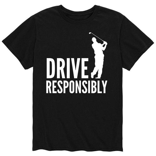 Big & Tall Drive Responsibly Golfer Graphic Tee, Mens Product Image