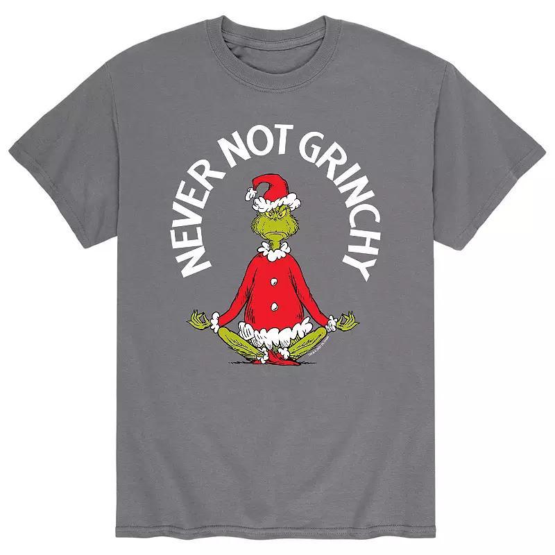 Mens Dr. Seuss The Grinch Never Not Grinchy Tee Grey Product Image