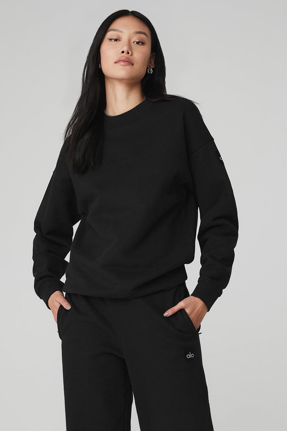 Renown Heavy Weight Crew Neck Pullover - Black Female product image