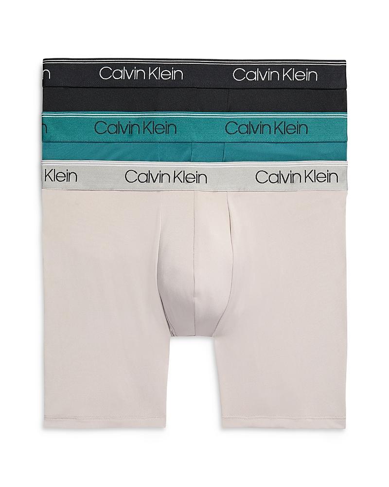 Calvin Klein Microfiber Stretch Wicking Boxer Briefs, Pack of 3 Product Image