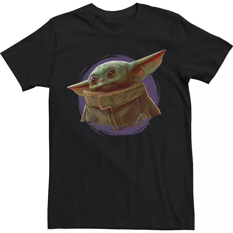 Big & Tall Star Wars The Mandalorian The Child Purple Smoke Tee, Mens Product Image