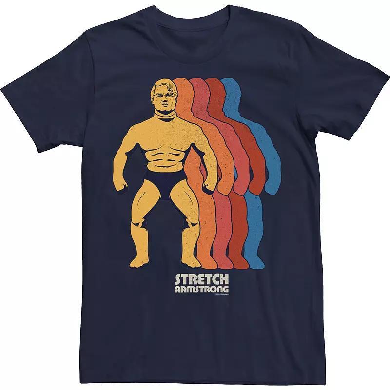 Mens Stretch Armstrong Retro Portrait Stack Tee Blue Product Image