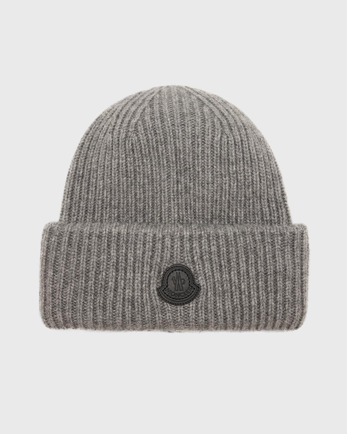 Men's Ribbed Cashmere Beanie Product Image