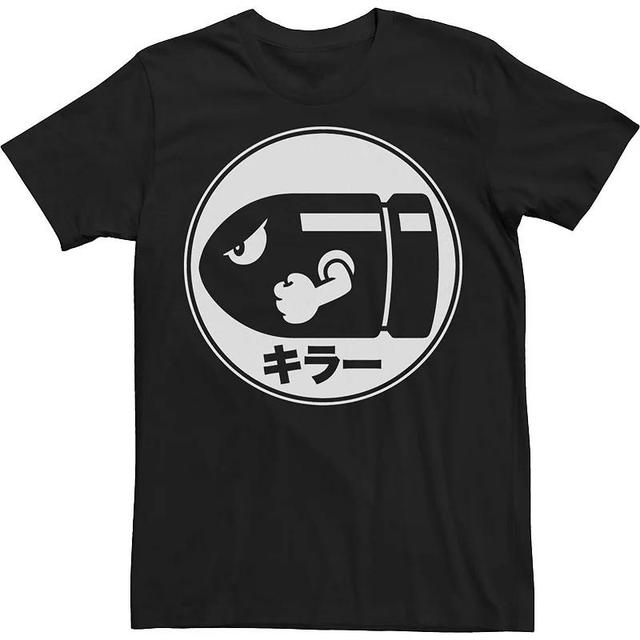 Big & Tall Nintendo Bullet Kanji Crest Shield Tee, Mens Product Image