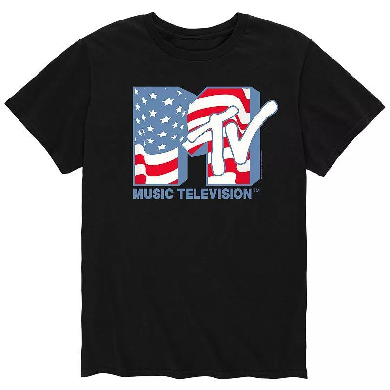 Mens MTV American Flag MTV Logo Tee Product Image