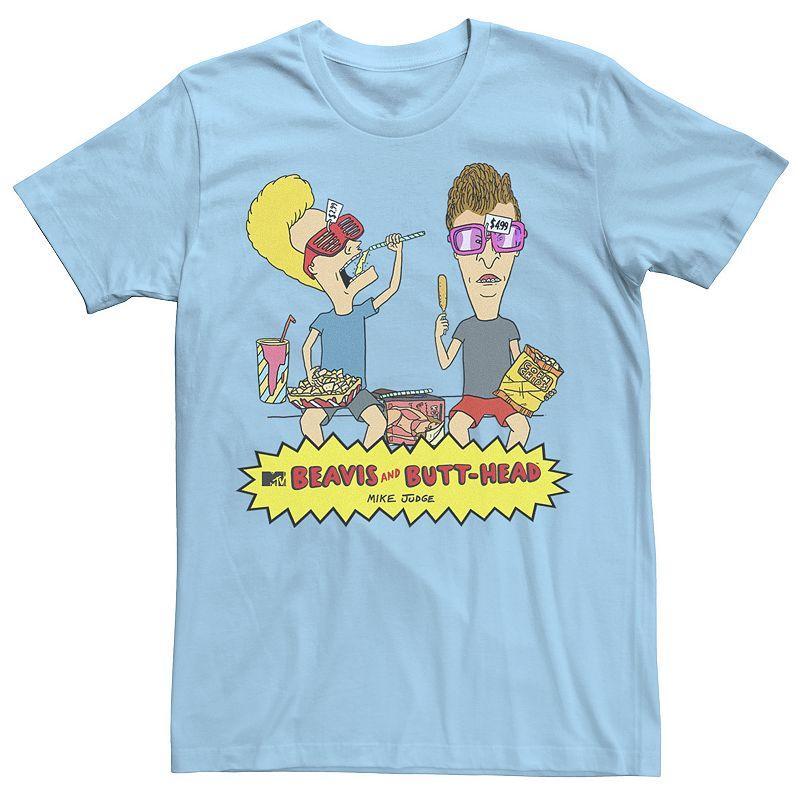 Mens Beavis & Butthead Snacks On The Curb Logo Tee Product Image