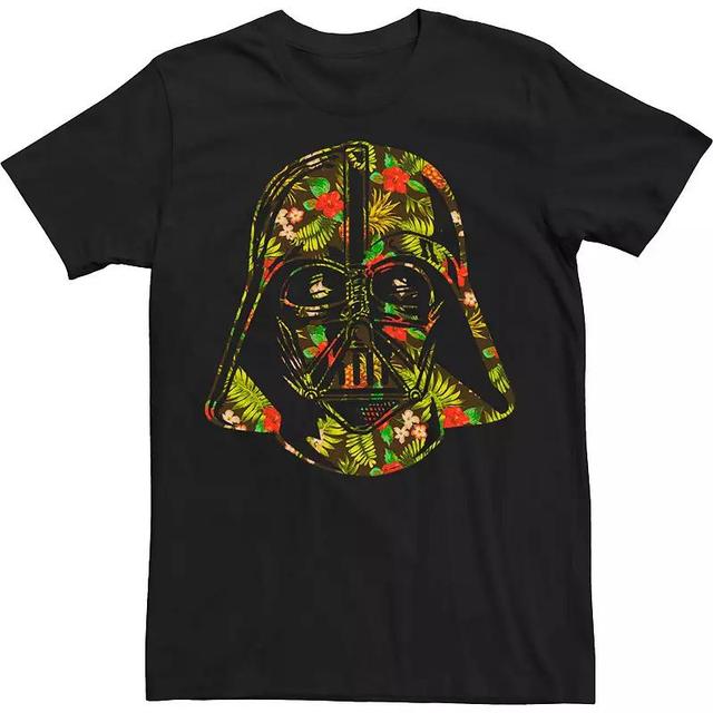 Big & Tall Star Wars Hawaiian Print Darth Vader Helmet Tee, Mens Product Image