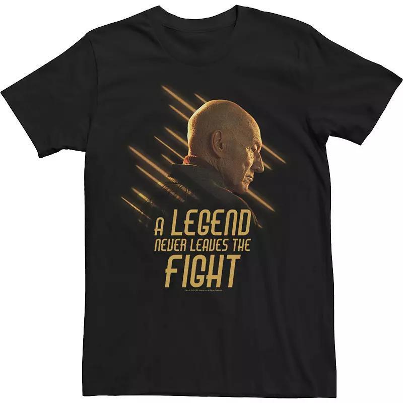 Mens Star Trek: Picard A Legend Never Leaves The Fight Tee Product Image