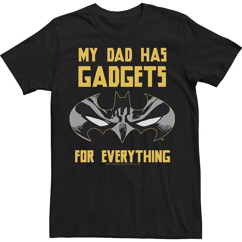 Mens DC Comics Batman My Dad Has Gadgets For Everything Tee Product Image