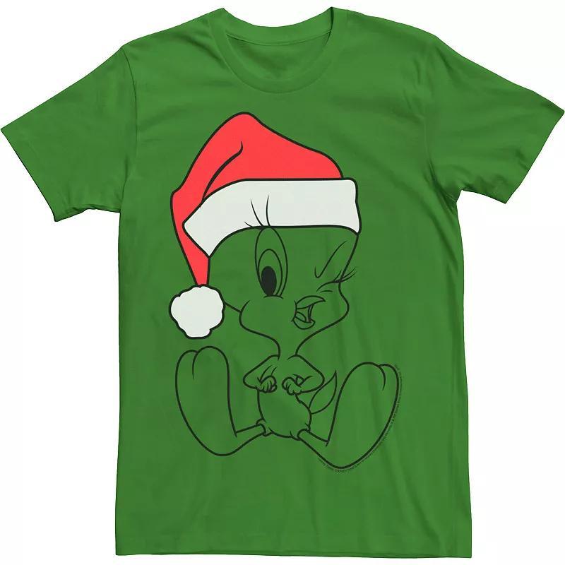 Mens Looney Tunes Christmas Tweety Outline Tee Product Image