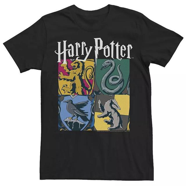 Mens Harry Potter Harry Potter Hogwarts Houses Vintage Collage Graphic Tee Product Image