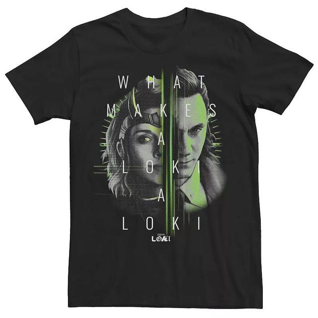 Mens Marvel Loki And Silvie What Makes A Loki A Loki Split Portrait Tee Product Image