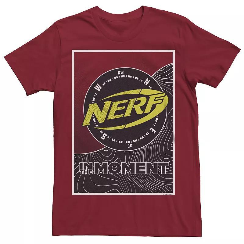 Mens Nerf In the Moment Wave Compass Logo Graphic Tee Red Product Image