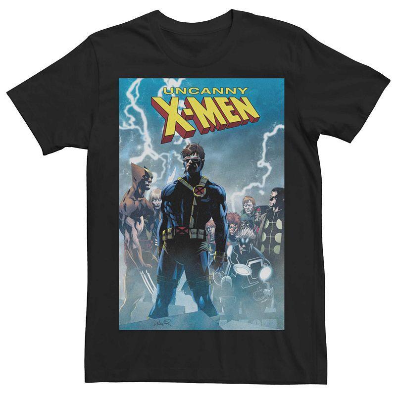 Mens Marvel Uncanny X-Men Group Comic Cover Graphic Tee Product Image