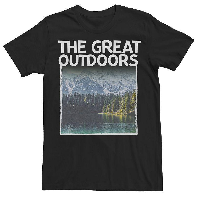 Mens The Great Outdoors Lake Scene Photo Tee, Boys Product Image