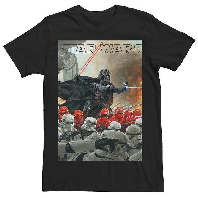 Mens Star Wars Darth Vader In Battle Poster Tee Product Image