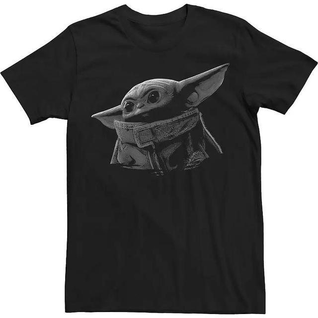 Big & Tall Star Wars The Mandalorian The Child & Grey Portrait Tee, Mens Product Image