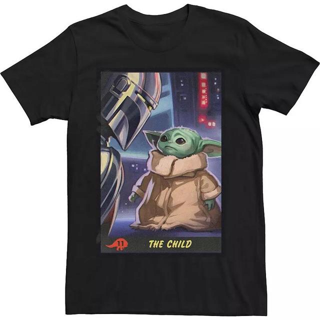 Big & Tall Star Wars The Mandalorian The Child Trading Card Tee, Mens Product Image