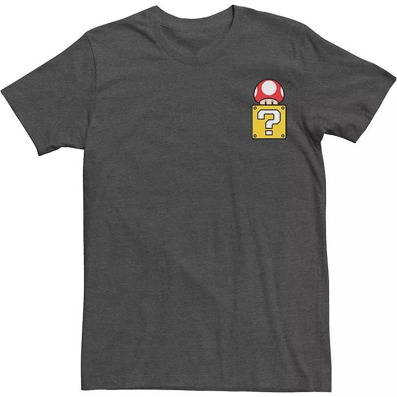 Big & Tall Super Mario Pride Yoshi Fearless Rainbow Line Up Tee, Mens Product Image