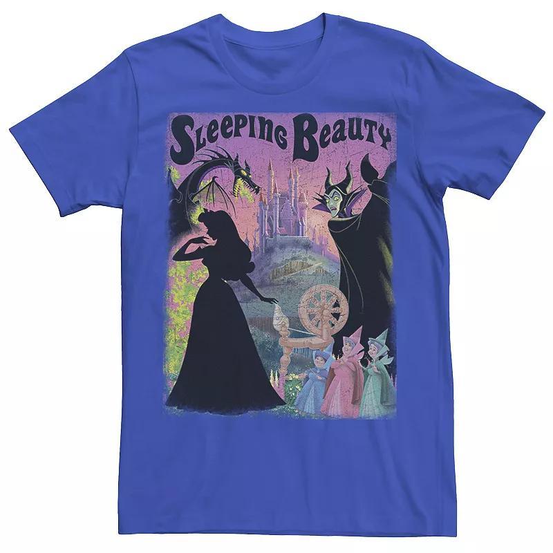 Mens Disney Sleeping Beauty Aurora Maleficent Poster Tee Product Image