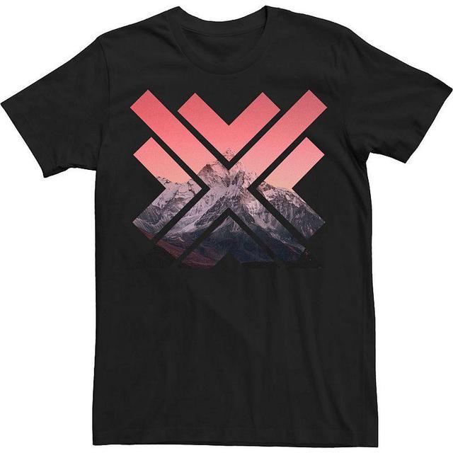 Big & Tall Geo Mountain Camp Tee, Mens Product Image