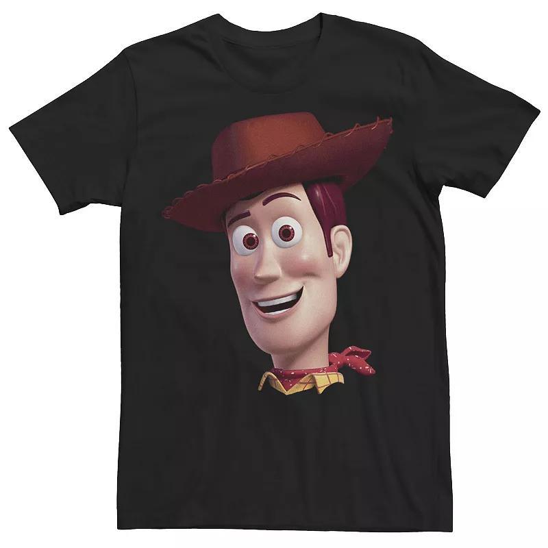 Mens Disney / Pixar Toy Story Woody Big Face Tee Black Product Image