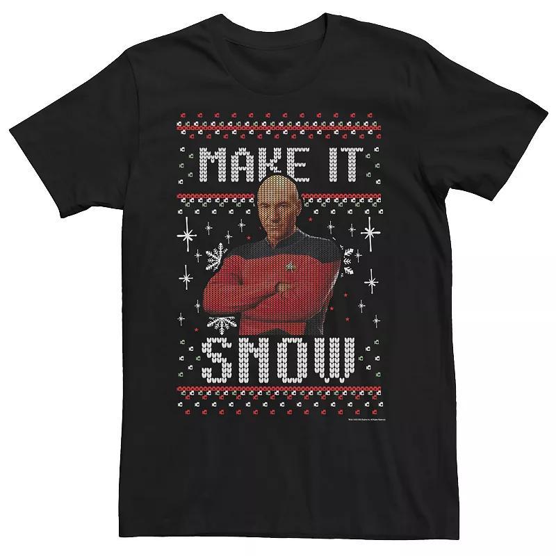 Mens Star Trek Next Generation Make It Snow Tee Product Image