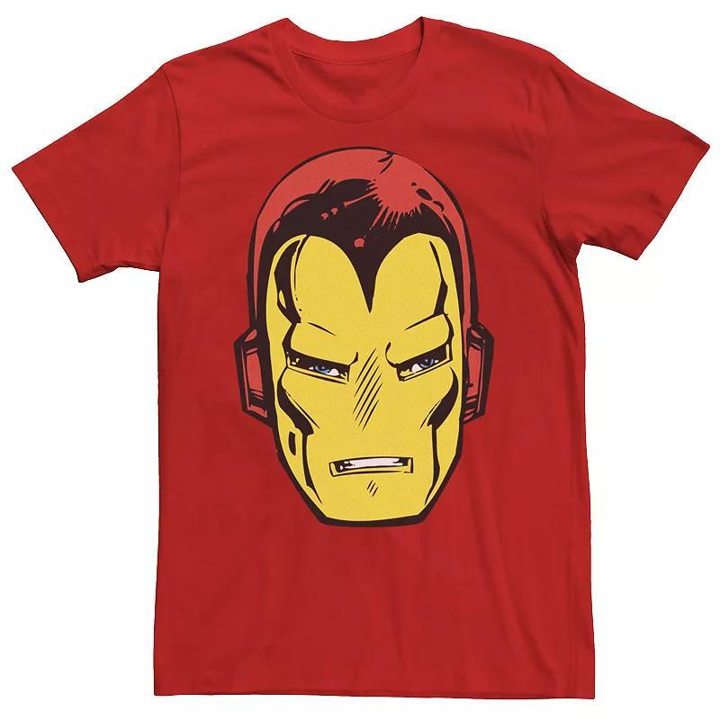 Mens Marvel Iron-Man Big Face Graphic Tee Red Product Image