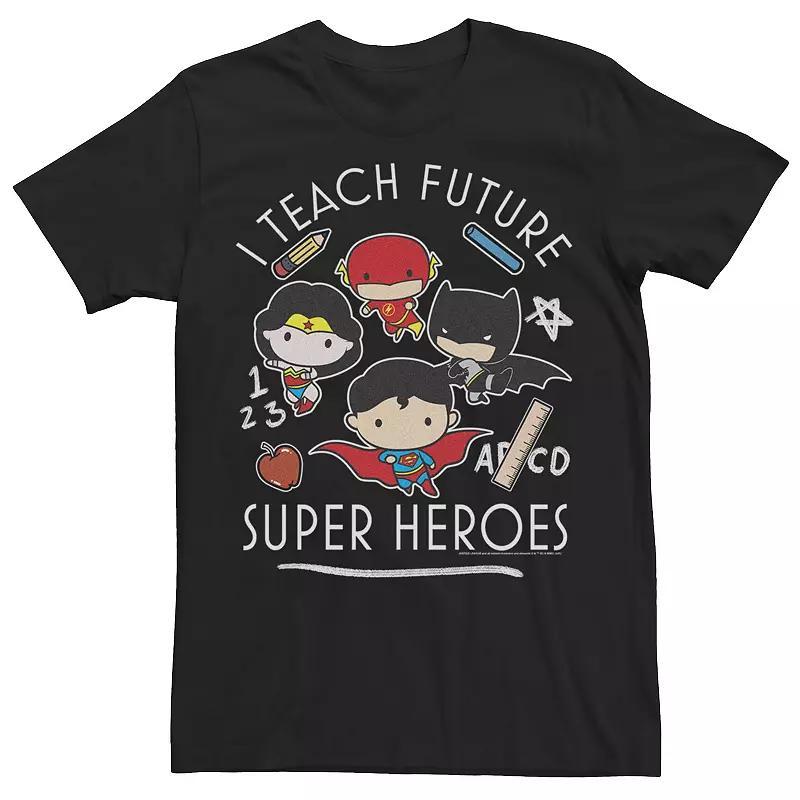 Mens DC Comics Group Cartoons I Teach Future Super Heroes Tee Product Image